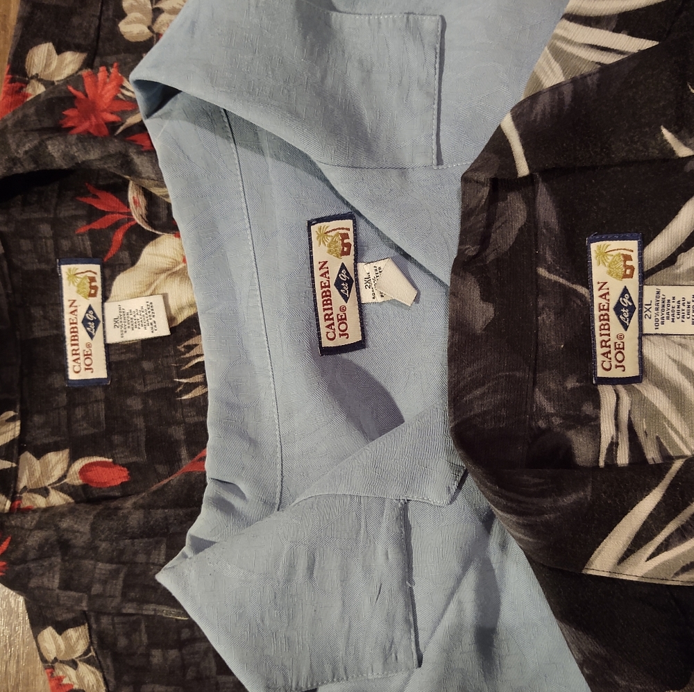 2xl Caribbean Joe men's lot of 3